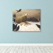 August Friedrich Schenck - Anguish Canvas Afdruk (Insitu (Houten vloer))