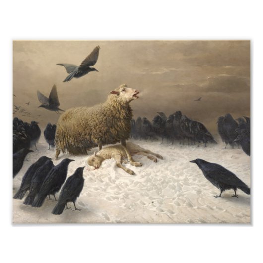 August Friedrich Schenck - Anguish Foto Afdruk (Voorkant)