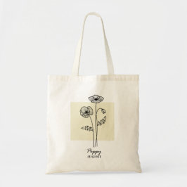 August Geboortebloem | Poppy Tote Bag