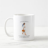 August Geboortemaand Meisje | Monogram Koffiemok (Links)