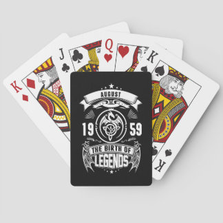 August Gift | 1959 De geboorte van de legendes Pokerkaarten