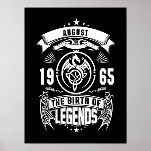 August Gift | 1965 De geboorte van de legendes Poster (Voorkant)
