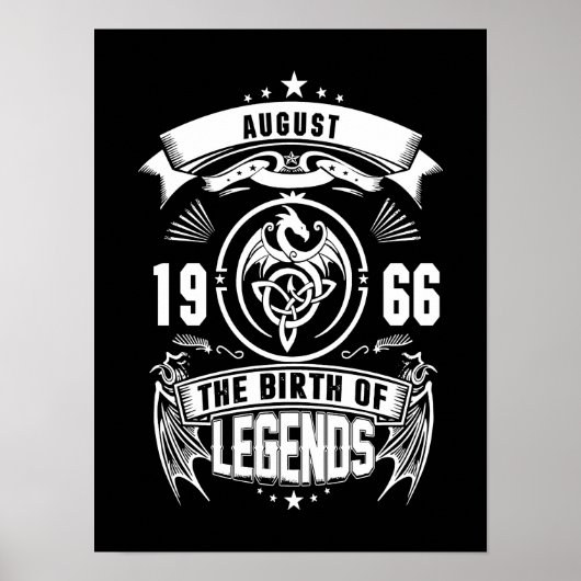 August Gift | 1966 De geboorte van de legendes Poster (Voorkant)