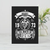 August Gift | 1973 De geboorte van de legendes Feestdagenkaart (Staand voorkant)
