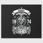 August Gift | 1974 De geboorte van de legendes Cadeaupapier (Vlak)