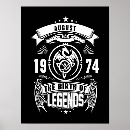 August Gift | 1974 De geboorte van de legendes Poster (Voorkant)