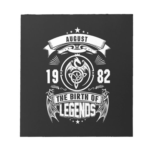 August Gift | 1982 De geboorte van de legkippen Notitieblok (Voorkant)