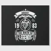 August Gift | 1983 De geboorte van de legendes Cadeaupapier (Vlak)