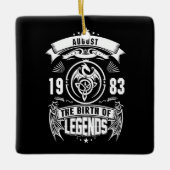 August Gift | 1983 De geboorte van de legendes Keramisch Ornament (Voorkant)