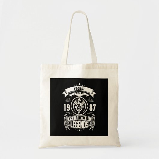 August Gift | 1987 De geboorte van de legendes Tote Bag (Voorkant)