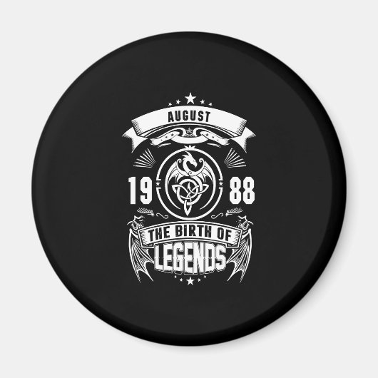 August Gift | 1988 De geboorte van de legendes Magneet (Voorkant)
