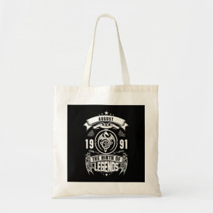 August Gift 1991 De geboorte van de legendes Tote Bag