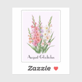 August Gladiolus Bloemen Sticker
