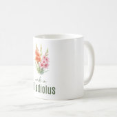 August Gladiolus  Flower Mug | Coffee Cup Koffiemok (Voorkant rechts)