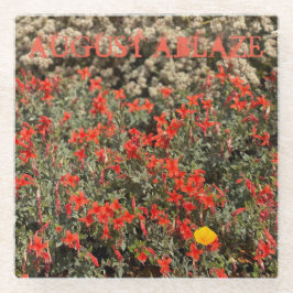 August Glazen Onderzetter