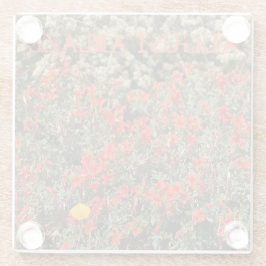 August Glazen Onderzetter (Achterkant)