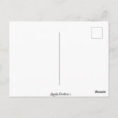 August Grey Moderne Maandkalender 2025 Briefkaart (Achterkant)