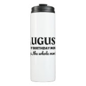 August is mijn verjaardag thermosbeker (Voorkant)