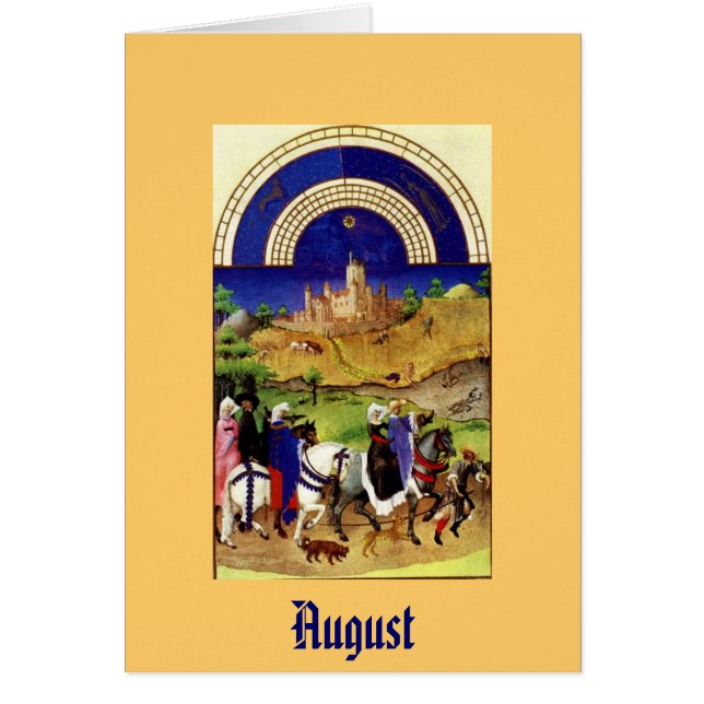 August - Les Tres Riches Heures du Duc de Berry (Voorkant)