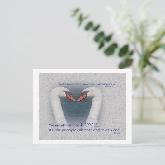 August Love Briefkaart (Staand voorkant)