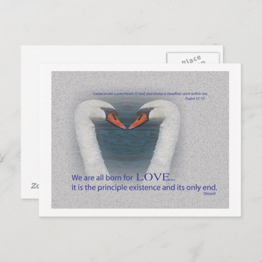 August Love Briefkaart (Voorkant / Achterkant)