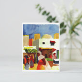 August_Macke - Algier Market 1914 Canvas Briefkaart (Staand voorkant)