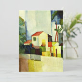 August Macke art: Bright House Kaart (Staand voorkant)