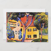 August Macke art, Huis in een landschap Kaart (Voorkant)