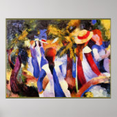 August Macke art, Meisje in Griekenland Poster (Voorkant)