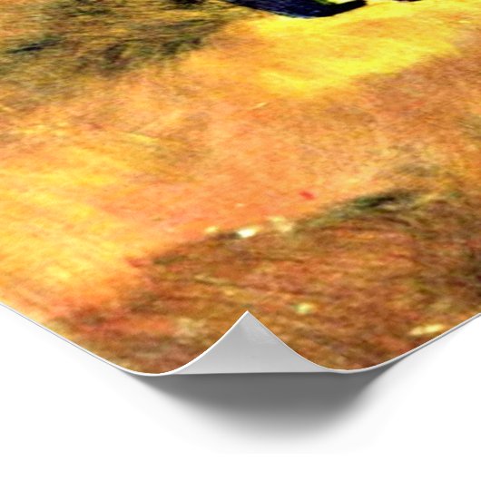 August Macke art: Vrouw in een groene jas, Poster (Hoek)