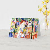 August Macke - Big Zoo, beroemd schilderij, Kaart (Gele Bloem)