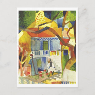 August Macke - BinnenHof van Buitenhuis 1914 Briefkaart