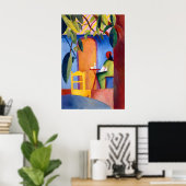 August Macke Café Bliss Art Print German (Thuiskantoor)