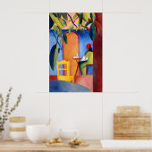 August Macke Café Bliss Art Print German (Keuken)