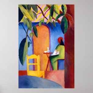 August Macke Café Bliss Kunstprint Duits Poster