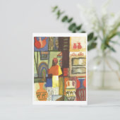 August Macke - Dealer met Jugs 1914 Jug Vendor Briefkaart (Staand voorkant)