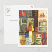 August Macke - Dealer met Jugs 1914 Jug Vendor Briefkaart (Voorkant / Achterkant)