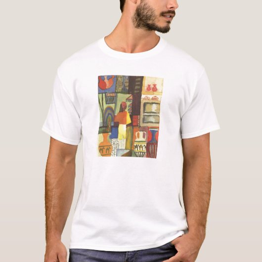 August Macke - Dealer met Jugs 1914 Jug Vendor T-shirt (Voorkant)