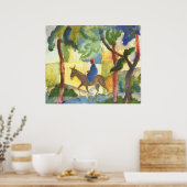 August Macke - Donkey Rider 1914 Eselreiter Poster (Keuken)