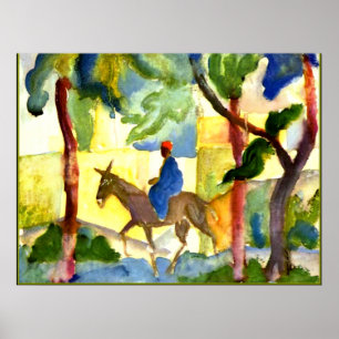 August Macke - Donkey Rider Poster