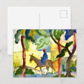 August Macke - Ezelrit Briefkaart (Voorkant / Achterkant)