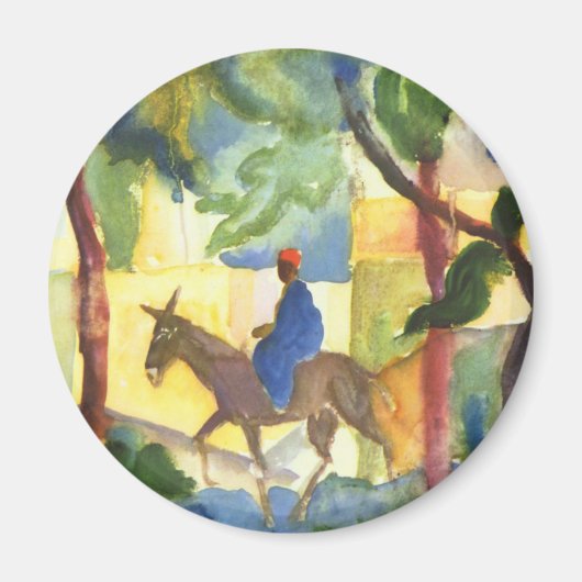August Macke Fine Art Koelkast Magnet (Voorkant)
