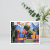 August Macke - Garden bij het Thuner Lake 1913 Briefkaart (Staand voorkant)