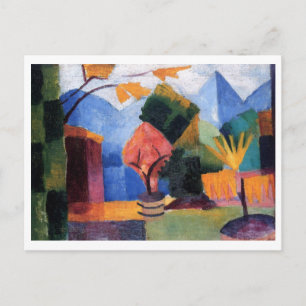 August Macke - Garden bij het Thuner Lake 1913 Briefkaart