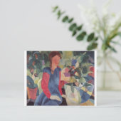 August Macke - Girl met Fish Bell 1914 Fischglocke Briefkaart (Staand voorkant)