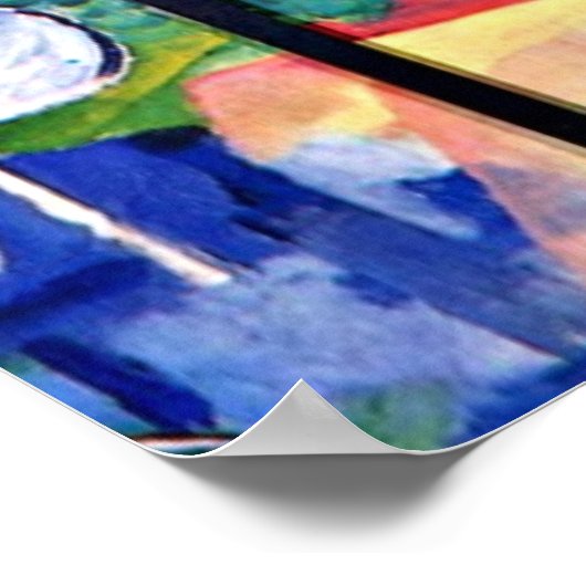 August Macke - Grote Dierentuin, Poster (Hoek)