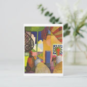 August Macke - il Basar - 1914 in de Bazaar Briefkaart (Staand voorkant)