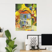 August Macke - Inner Court of Country House 1914 Poster (Thuiskantoor)