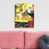 August Macke kunst, Russisch Ballet, Canvas Afdruk (Insitu (Woonkamer))