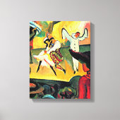 August Macke kunst, Russisch Ballet, Canvas Afdruk (Voorkant)